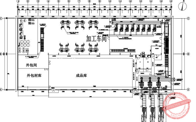30000pcs-Vacuum-Packed-Sweet-Corn-Production-Line-Factory-Layout-Design