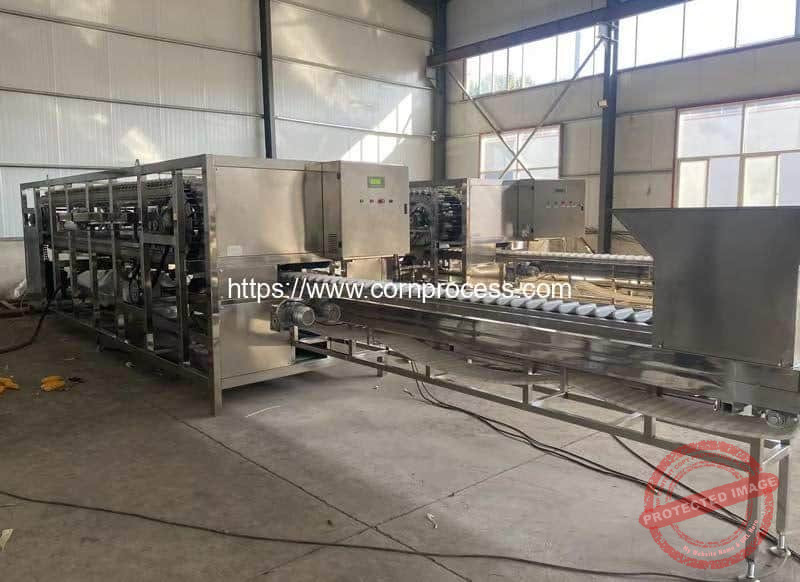 Vacuum Packed Sweet Corn Cob Production Line - Corn Flake Machine ...