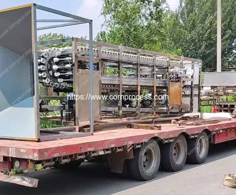 Stainless-Steel-Air-Blow-Fruit-Corn-Dehusking-Machine-Delivery
