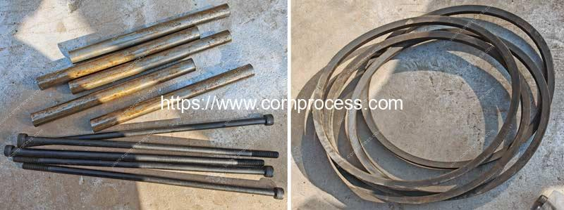 Air-Blow-Type-Sweet-Corn-Husker-Removing-Machine-Axis-and-Belt-Parts-for-Netherlands-Customer