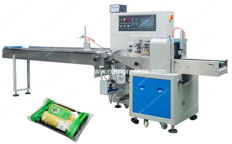Automatic Fresh Sweet Corn Pillow Bag Flow Packing Machine