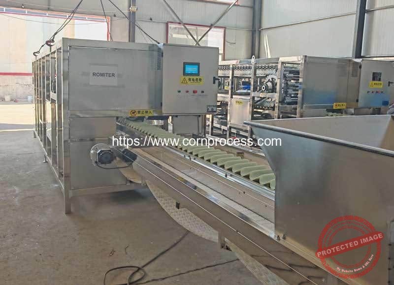 Automatic-Sweet-Corn-Air-Blow-Husk-Removing-Machine-for-Europe-Customer