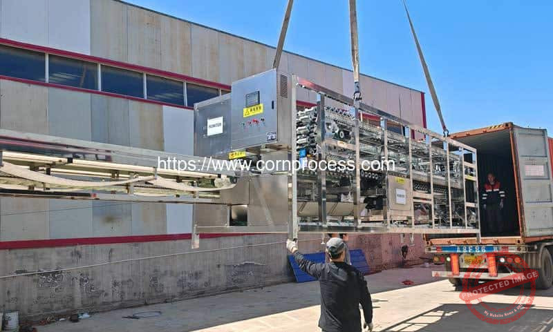 Automatic-Sweet-Corn-Air-Blow-Husker-Machine-Delivery-by-40HQ-Container-for-Spain-Customer
