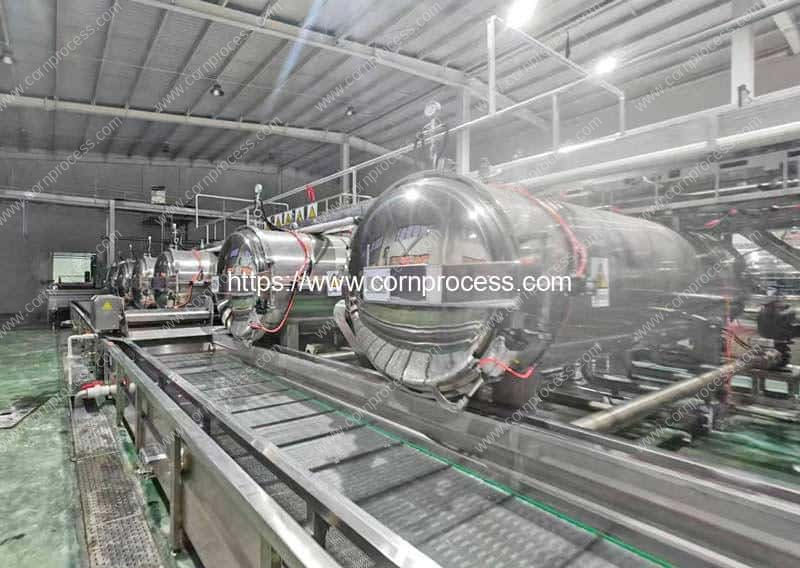 Full-Automatic-Vacuum-Packed-Sweet-Corn-Sterilizer-Retort-with-Auto-Corn-Retort-Feeding-and-Discharging