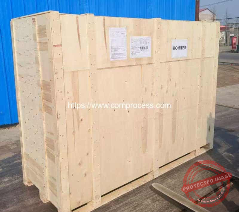 Automatic-Mini-Rubber-Roller-Corn-Husker-Machine-Delivery-for-Spain-Customer