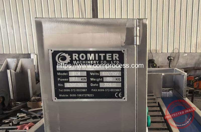 Fresh-Sweet-Corn-Top-and-Tail-Cutting-Machine-Name-Plate-for-Slovenia-Customer