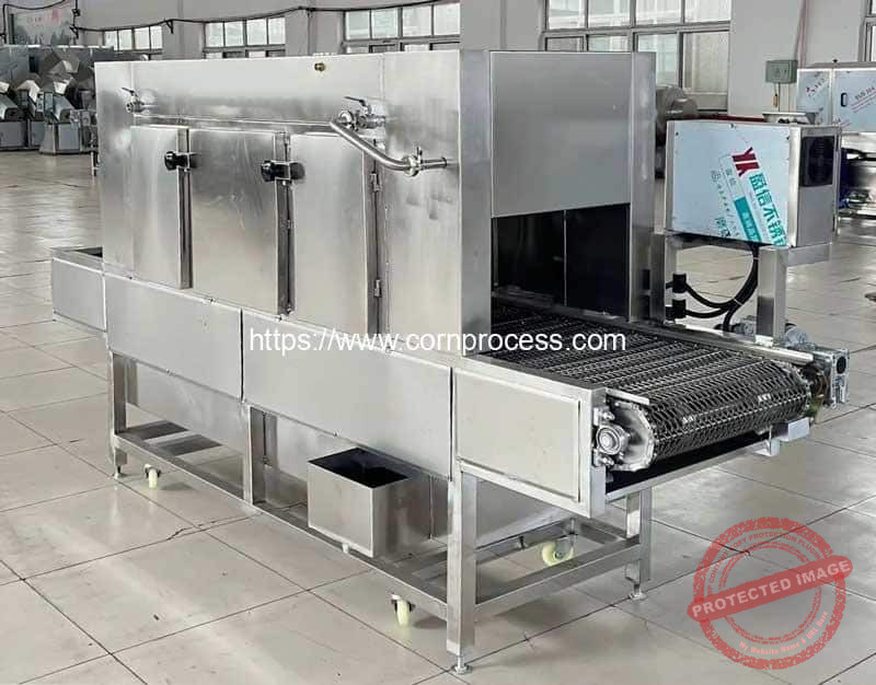 Full-Automatic-Grilled-Sweet-Corn-Flame-Heating-Making-Machine
