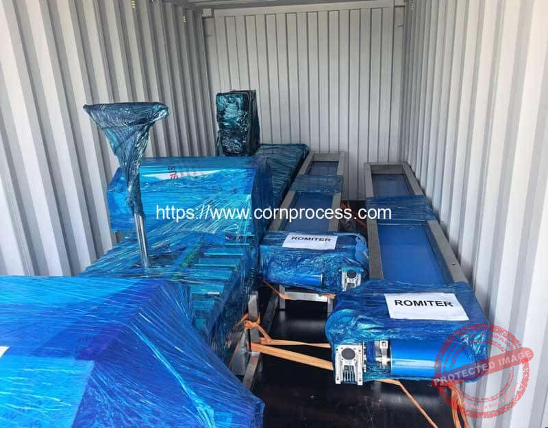 Automatic Corn Double Head Cutting Machine for Canada Customer